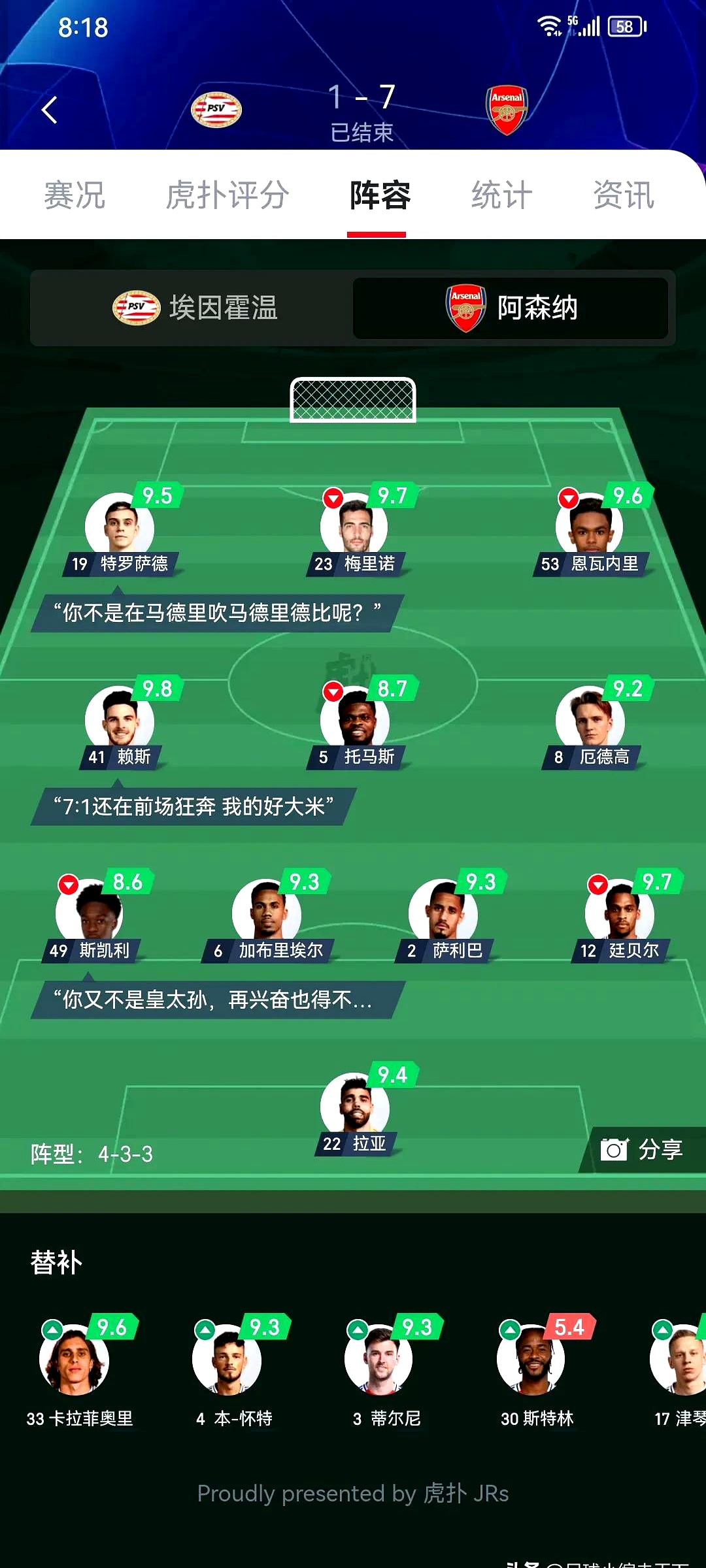 阿森纳主教练解读球队失利原因